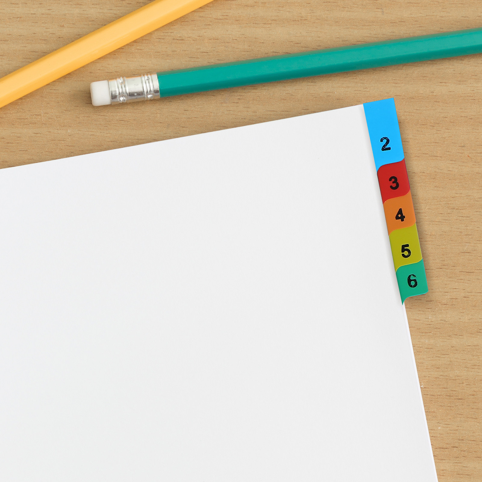 Tab Divider A4 - 20 Pages A4 Colorful Plastic Page