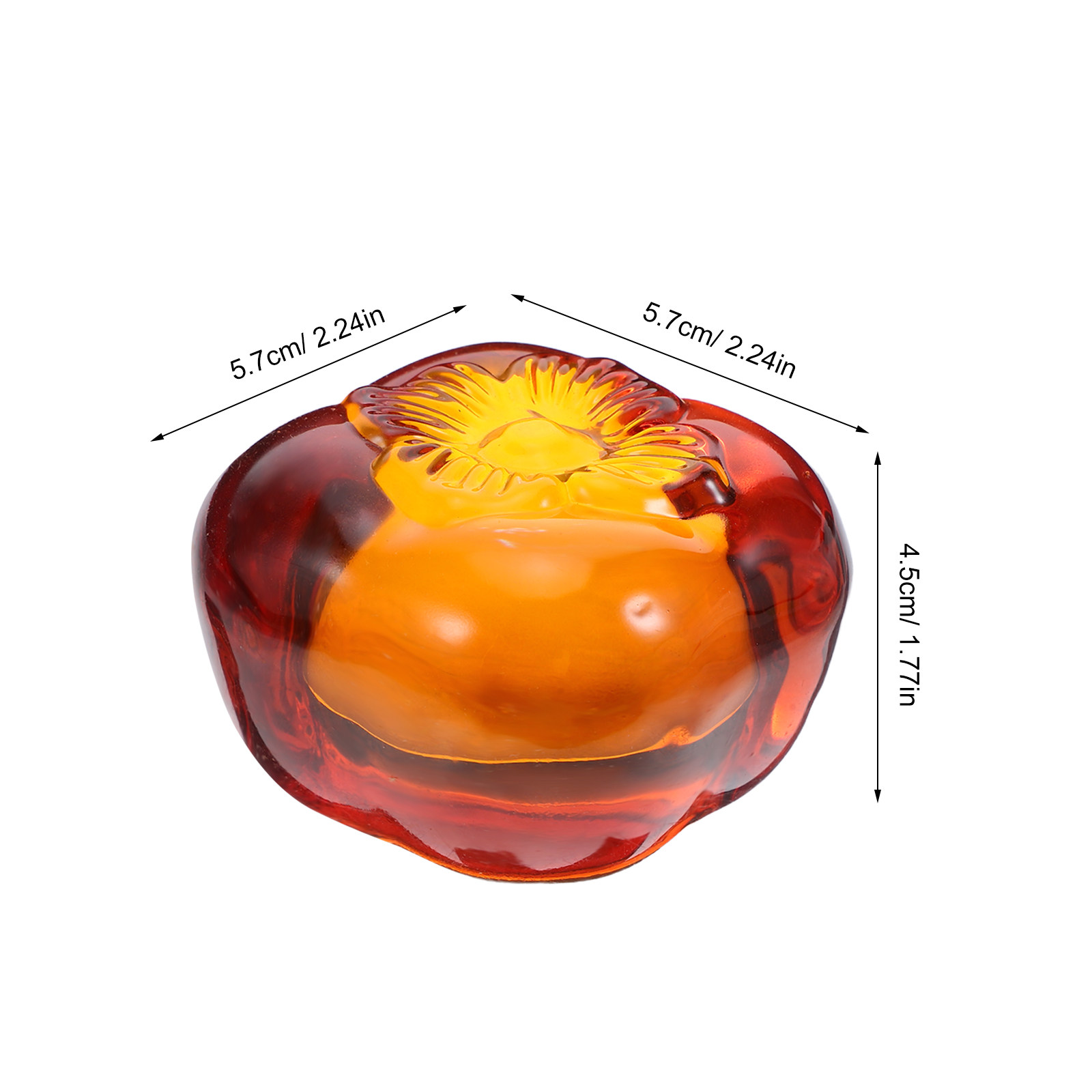 Heavy-Duty Glass Persimmon Pap - Paper Weight Crystal recensie en prijs