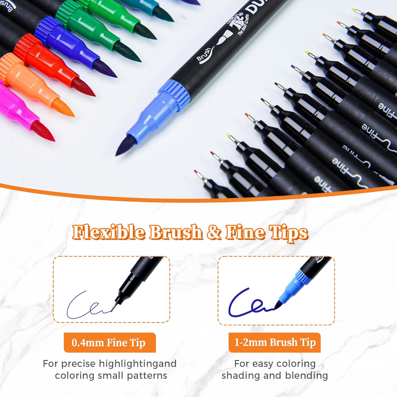 72 Color Dual Tip Brush Pens,  - Correction Pen Fine recensie en prijs
