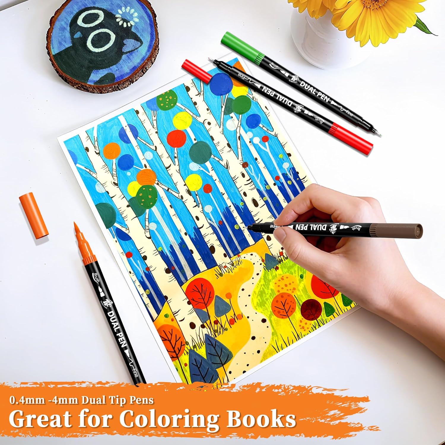 72 Color Dual Tip Brush Pens,  - Correction Pen Fine recensie en prijs