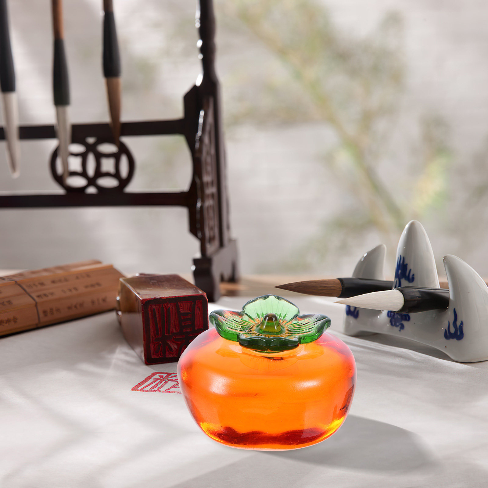 2Pcs Heavy Crystal Persimmon P - Paper Weight Crystal recensie en prijs