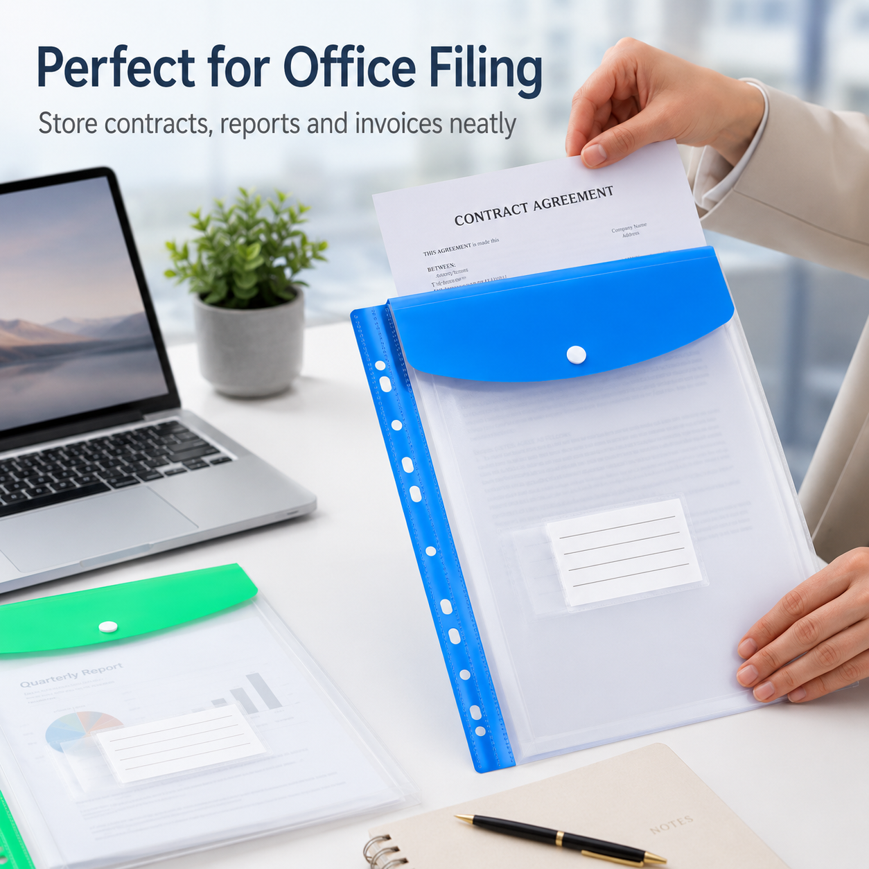6 Colors A4 Sheet Protectors,  - Binder A4 Lever recensie en prijs