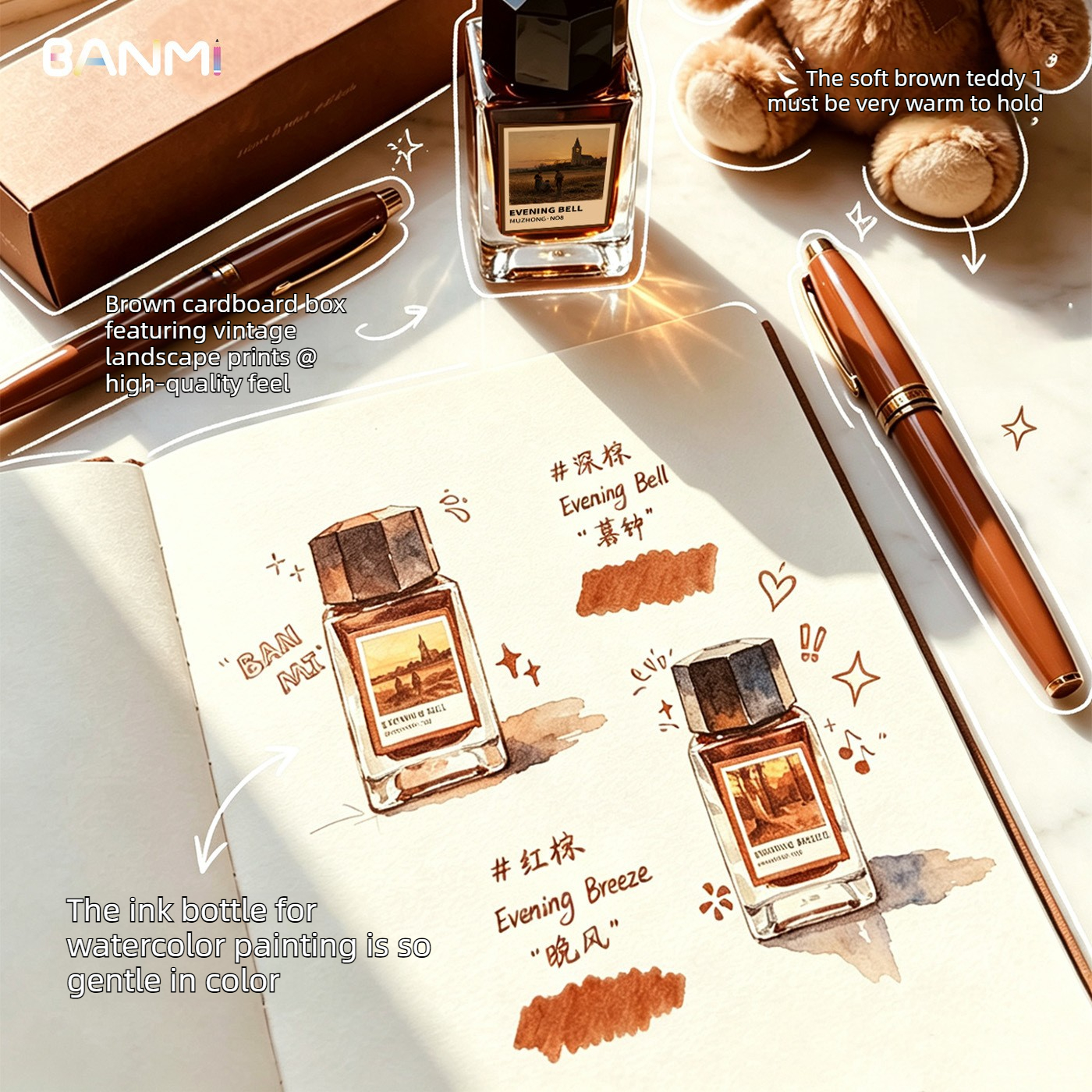 BANMI 10 Color Fountain Pens I - Fountain Pen Bottled Ink recensie en prijs