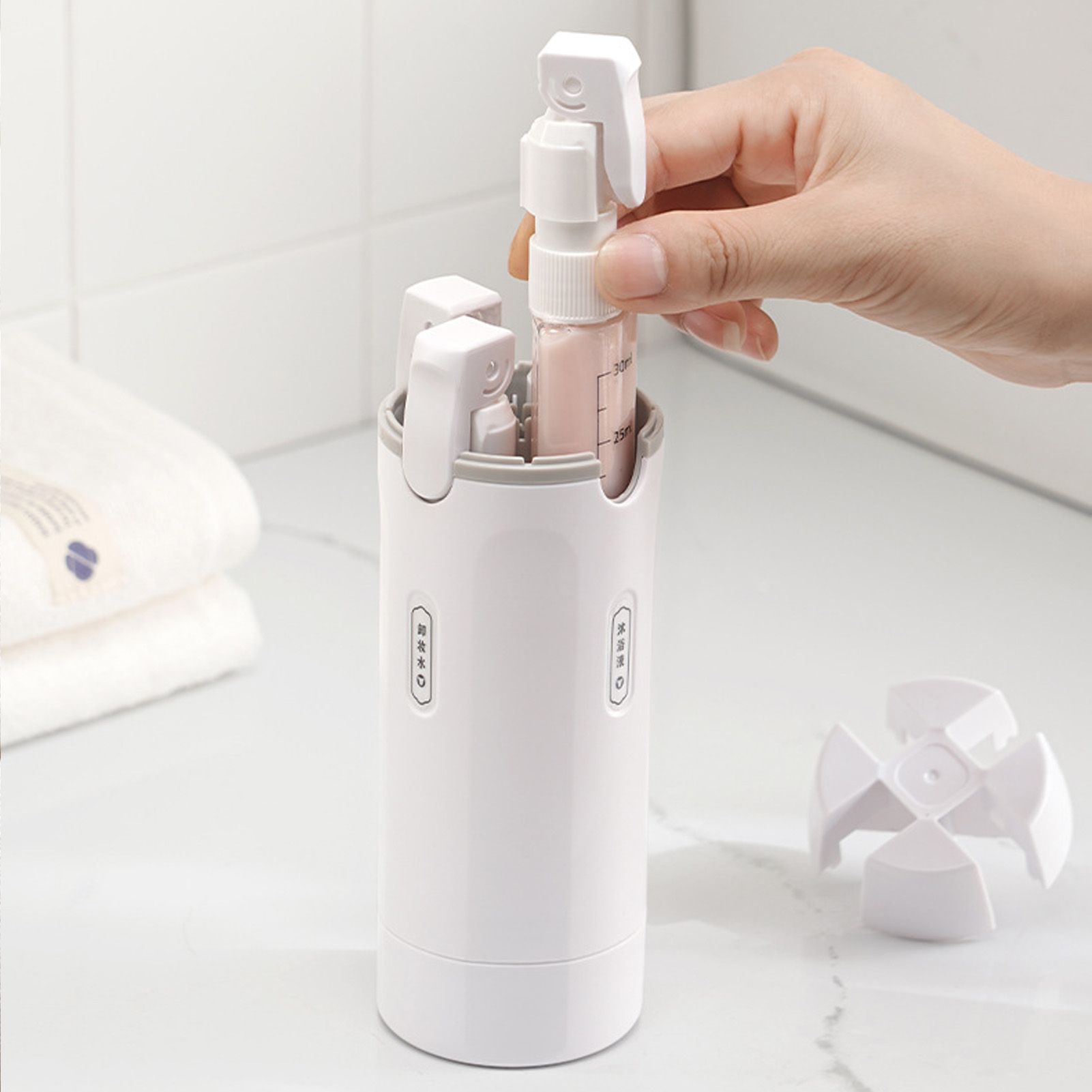 4-in-1 Travel Liquid Dispenser - Gel Refill Pack recensie en prijs