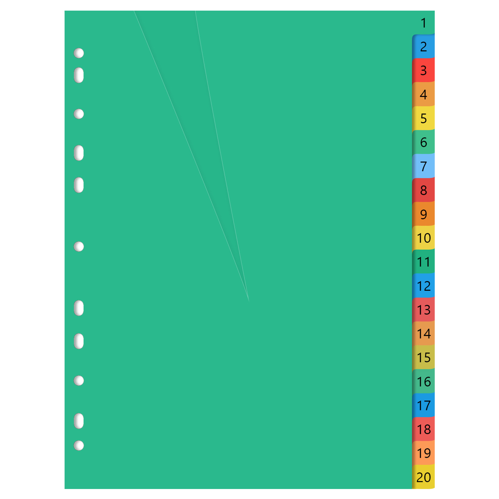 20 Pages A4 Colorful Plastic P - Tab Divider A4 recensie en prijs