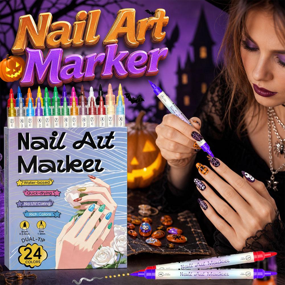 12/24 Colors Dual Tip Nail Art - Correction Pen Fine recensie en prijs