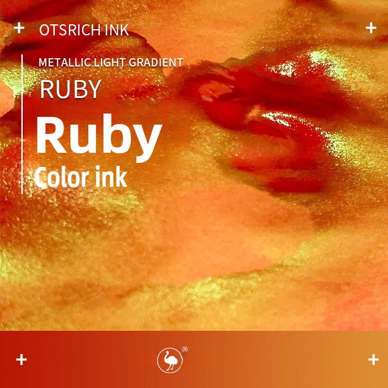 Ostrich 8 Colors Sheen Series  - Fountain Pen Bottled Ink recensie en prijs