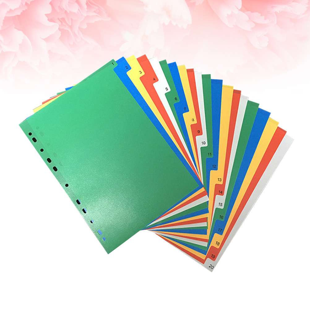 40Pcs A4 Multi Color Binder Di - Tab Divider A4 recensie en prijs