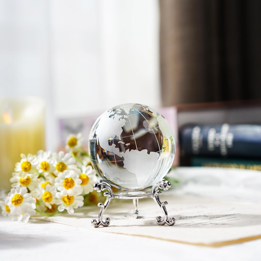 60mm Crystal Earth Globe Paper - Paper Weight Crystal recensie en prijs