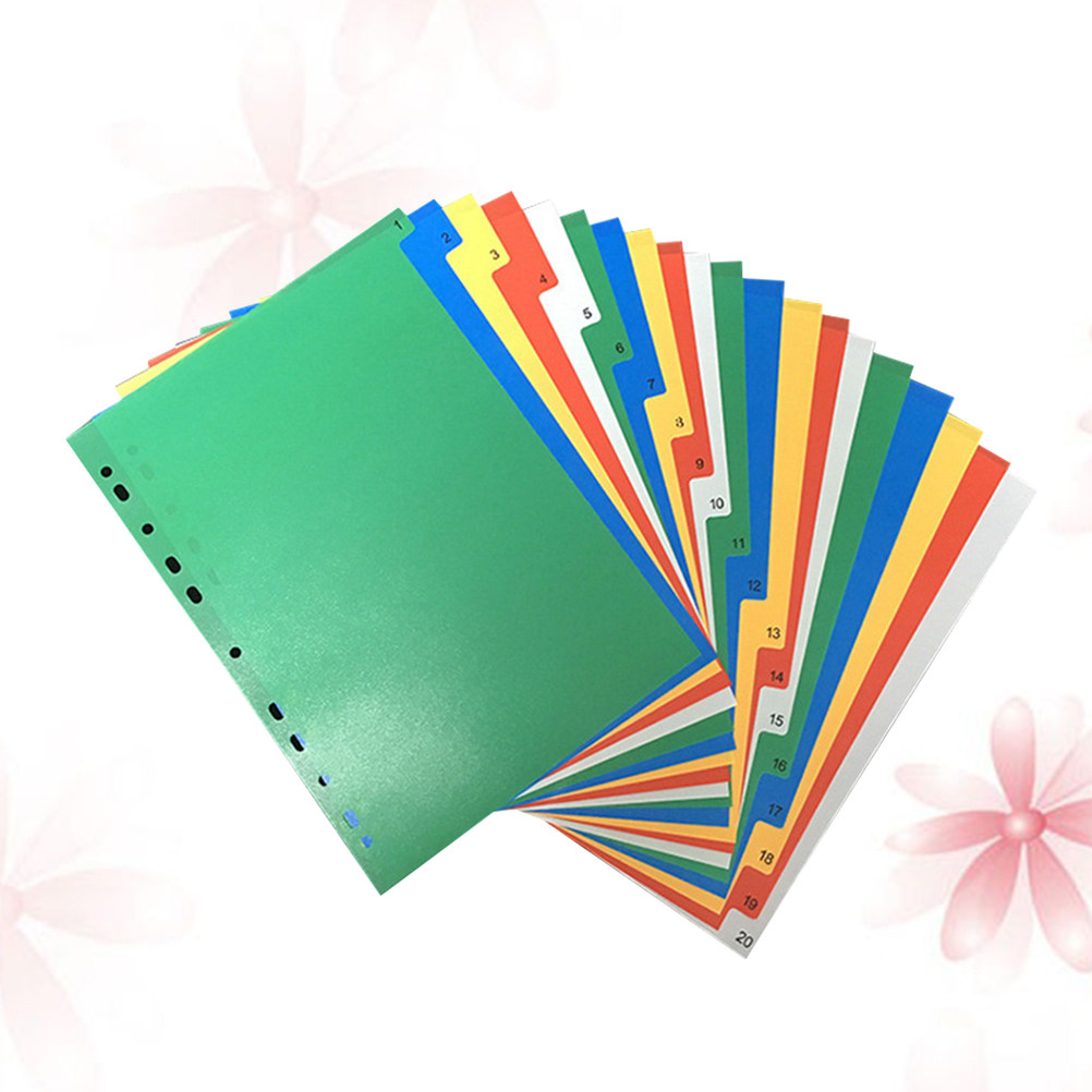 40Pcs Multi Color A4 Index Tab - Tab Divider A4 recensie en prijs