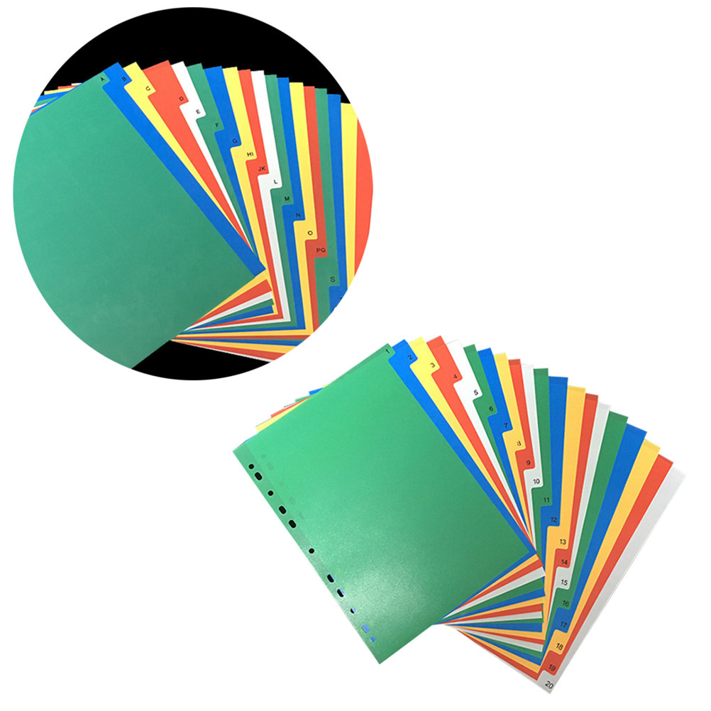 40Pcs Multi Color A4 Index Tab - Tab Divider A4 recensie en prijs