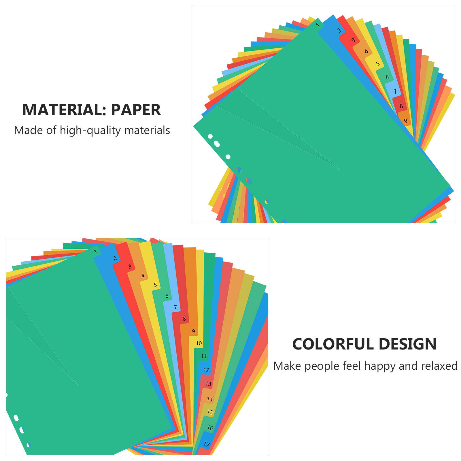 20 Pages A4 Colorful Plastic T - Tab Divider A4 recensie en prijs