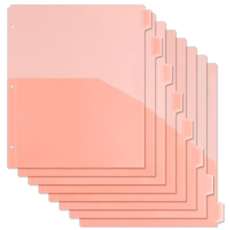 Binder Dividers with Pockets 8 - Tab Divider A4 recensie en prijs