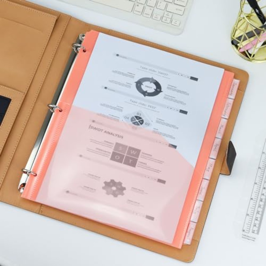 Binder Dividers with Pockets 8 - Tab Divider A4 recensie en prijs