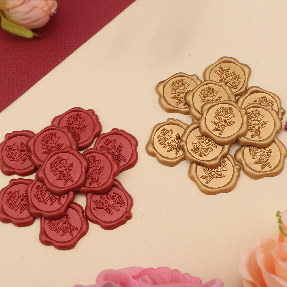 25pcs/set 3D Rose Flower Shape - Wax Seal Stamp Set recensie en prijs