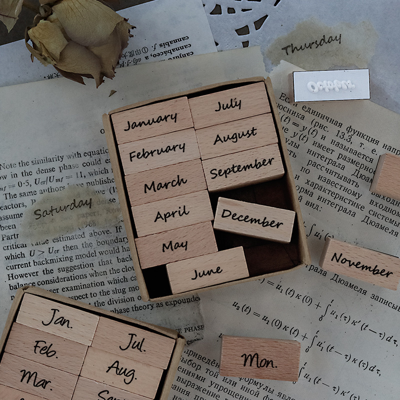 Arabic Numbers Day Month Calen - Rubber Date Stamp recensie en prijs
